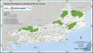 Figura 1: Áreas dos Distritos Florestais do Estado do Rio de Janeiro Fonte: www.seas.rj.gov.br